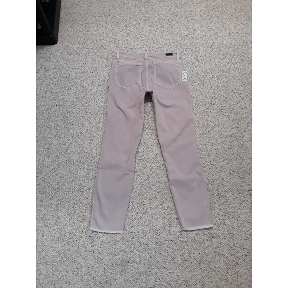 27 Paige Verdugo Crop Raw Hem Vintage Lavender Blooms Cottage Core - Picture 5 of 10